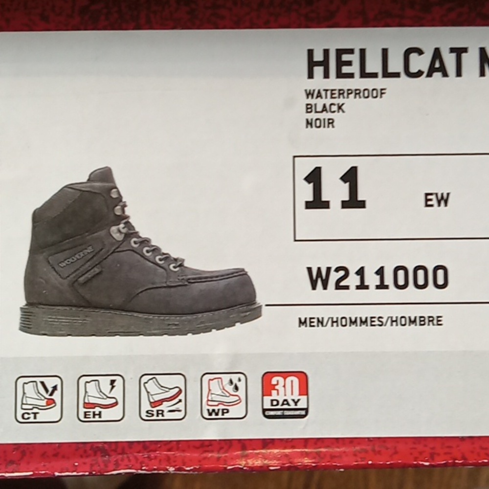 Wolverine men's boots-SLIGHTY USED - Picture 5 of 6